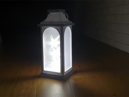 Latarnia plastikowa LED 2010B-J biały 30cm