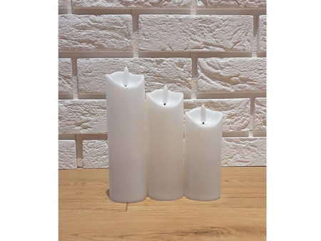Świeca LED płomień wąska biały 12,5/5cm 1/20/WAX
