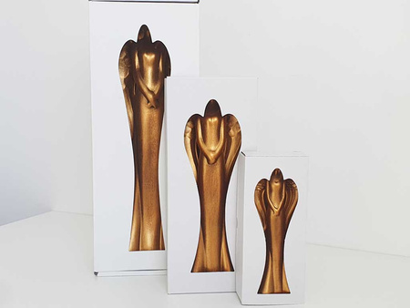 Figurka ANIOŁ 6704-0032 srebrny 41cm