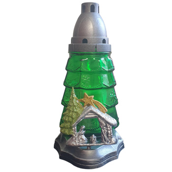 Znicz BN K-6241 CHOINKA apl.szopka zielony (6szt)