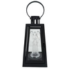 Latarnia plastikowa LED 16/22/LGS ANG czarny 20cm