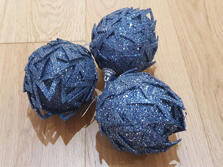 Zawieszka BOMBKA SY209 granatowy 3szt 8cm