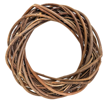 Wianek wiklinowy 26776 brązowy 30cm