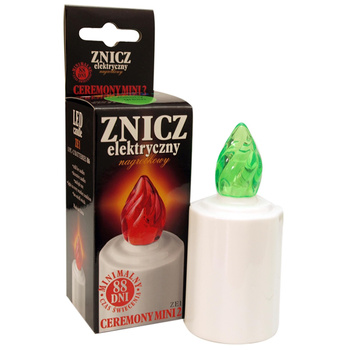 Znicz elektroniczny CEREMONY MINI zielo. - 88dni