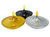 Świeca LED waza AW-2 czarny 6szt 8x11cm