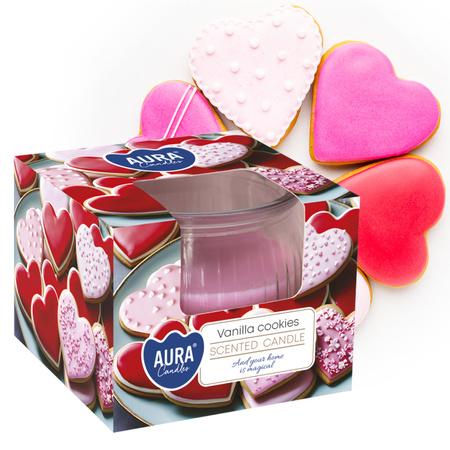 Świeca w szkle SN69-436 Bispol - Vanilla cookies