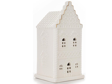 Figurka LED domek 168748 biały 15,5x8cm