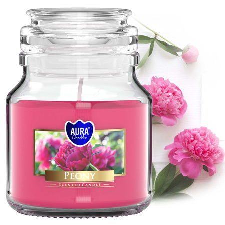 Świeca w szkle SND71-157 Bispol - Peony