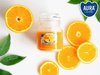 Świeca w szkle SND71-63 Bispol - Orange