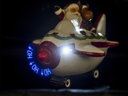 Figurka led grająca SAMOLOT 122378 ze śmigłem 21cm