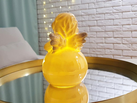Figurka led YS15955-1 ANIOŁ na kuli 13,5cm