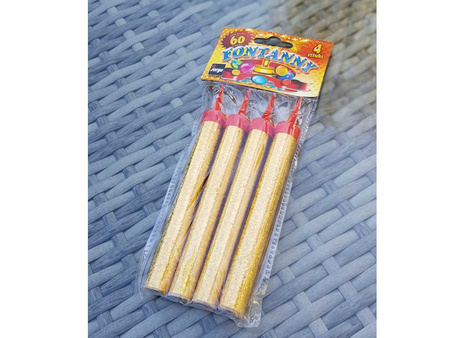 Świeczki urodzinowe FONTANNY: 12cm 4szt