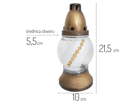Znicz K-7378 KULKA cyrkonia mix (10szt)