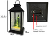 Latarnia plastikowa LED 26564 CHOINKI czarny 29cm 
