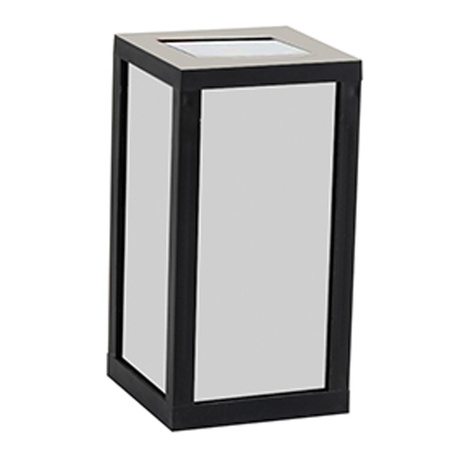 Latarnia plastikowa SOLAR 27109 czarny 20x10,5cm