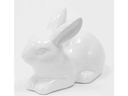 Figurka ZAJĄC 111688 biały 14,5cm