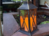 Latarnia plastikowa LED 26561 ŚWIECA czarny 29cm