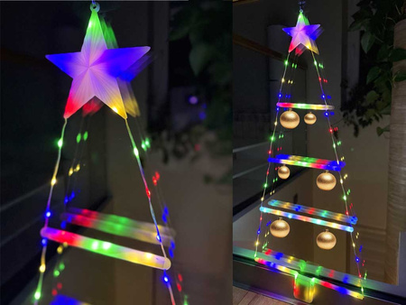 Choinka świąteczna LED 27403 multikolor 90x40cm