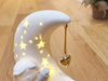 Figurka led YS16001-1 ANIOŁ na księżycu 16x13cm