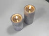 Świeca LED beton owal 43/23/NWH szary 10x7,5cm