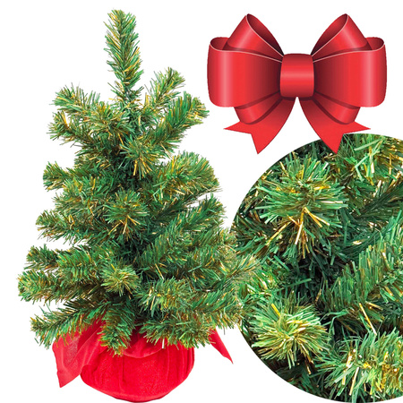 Drzewko sztuczne 27375 w czerwonym worku 50cm