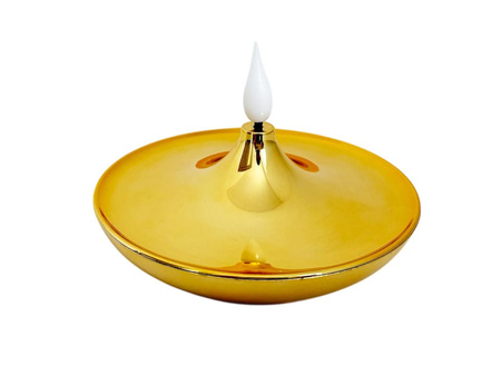 Świeca LED waza AW-2 złoty 6szt 8x11cm