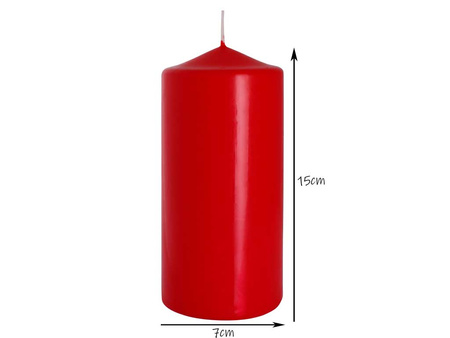 Świeca pieńkowa 150/70 czerwony 030 Bispol