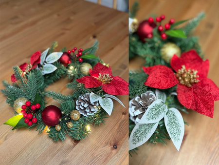 Wianek świąteczny LED 27371 G.BETLEJEMSKA 30cm