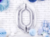 Balon foliowy cyfra FB1M-0-018 0 srebrny 86cm