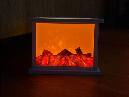 Kominek LED 27397 biały 21,5x14,5x27,5cm