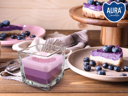 Świeca w szkle SNK80-359 Bispol - Blueberry cheese