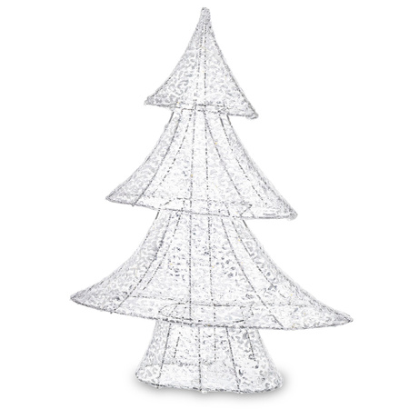 Figurka LED CHOINKA 173538 srebrny 48cm