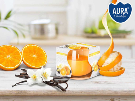 Świeca w szkle SN71-37 Bispol - Vanilla orange 