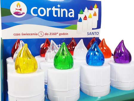 Znicz elektroniczny 3/22/WLC.SANTO 12szt mix