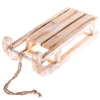 Figurka SANKI DOM192024 natur drewno 14,5x31cm