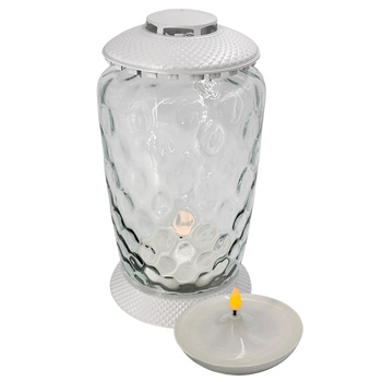 Znicz LED K-8443 LAMPION 1 biały (4szt)