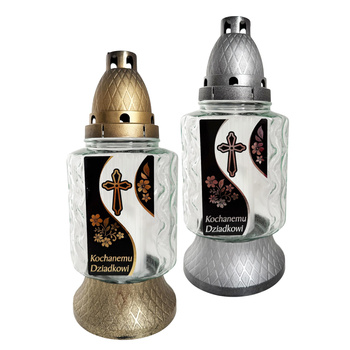 Znicz K-7781 Kochanemu DZIADKOWI krzyż mix (8szt)