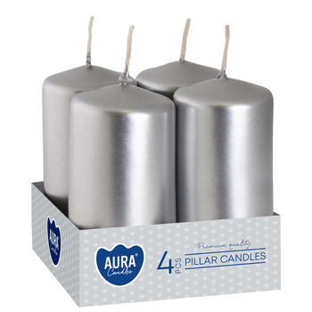 Świeca pieńkowa 80/40 m.srebrny 271 Bispol 4szt