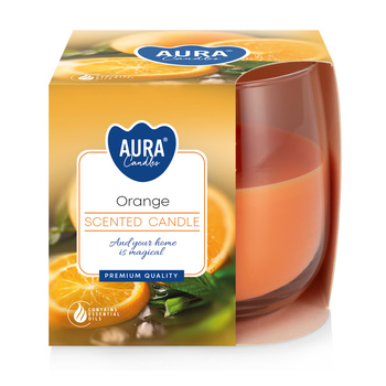 Świeca w szkle SN71-63 Bispol - Orange