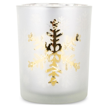 Świecznik 140823 ŚNIEŻYNKA duży złoty 12,5x10cm