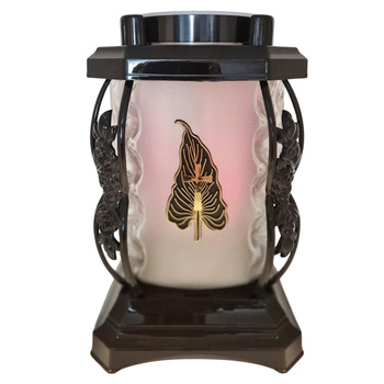 Znicz SOLAR K-9310 KAPLICZKA z liściem (4szt)