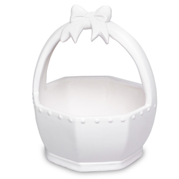 Osłonka KOSZYK 176319 z kokardką 17,5x15cm