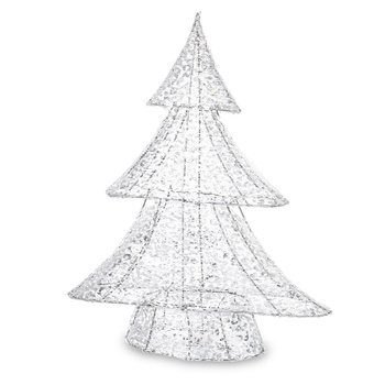 Figurka LED CHOINKA 173537 srebrny 40cm