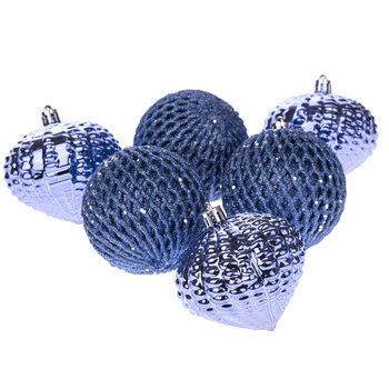 Zawieszka BOMBKA SY210 granatowy 6szt 8cm