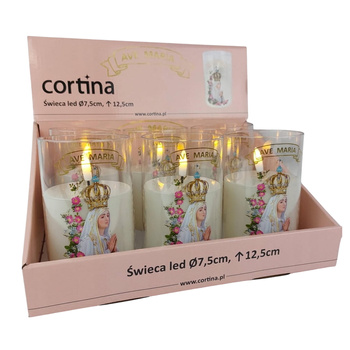 Świeca LED Ave Maria 8/24/JFN 6szt 12,5x7,5cm