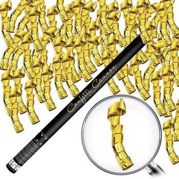 Tuba z serpentynami TUKSE80-019M złoty 80cm