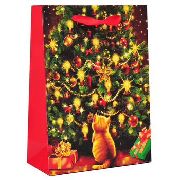 Torba papierowa BN BAG6O choinka 23x18x10cm