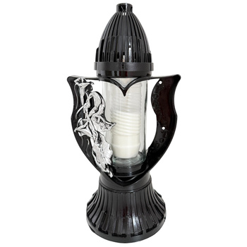 Znicz K-8368 SERCE motyl czarny (5szt)