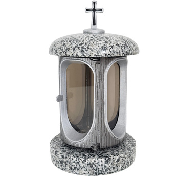 Znicz GRANIT kapliczka 27441 szary (1szt)