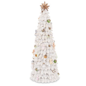 Pozytywka CHOINKA 167722 stożek biały 29x11cm